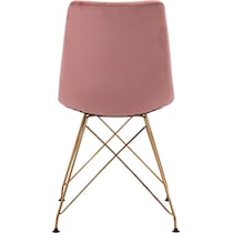 ajax pink gold dining chair   