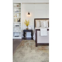akela orange rug   