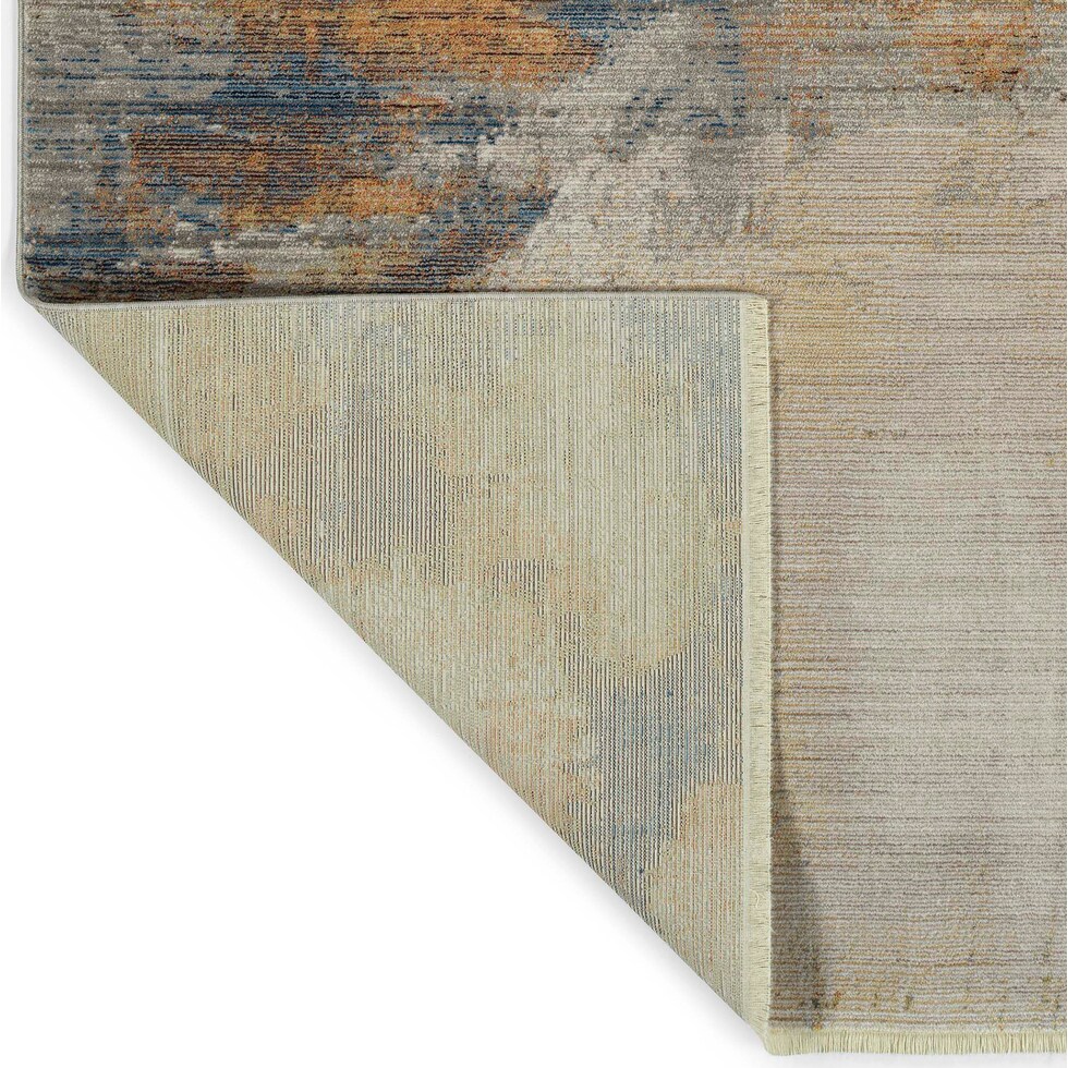 akela orange rug   