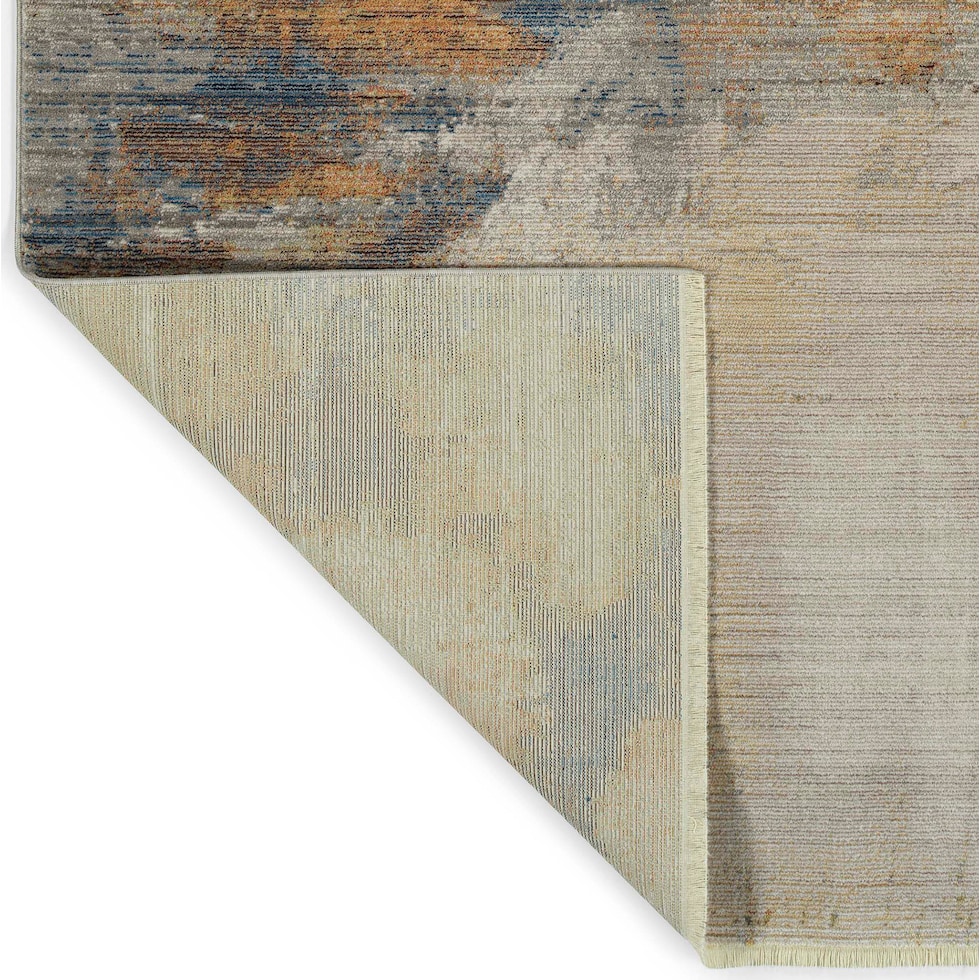 akela orange rug   