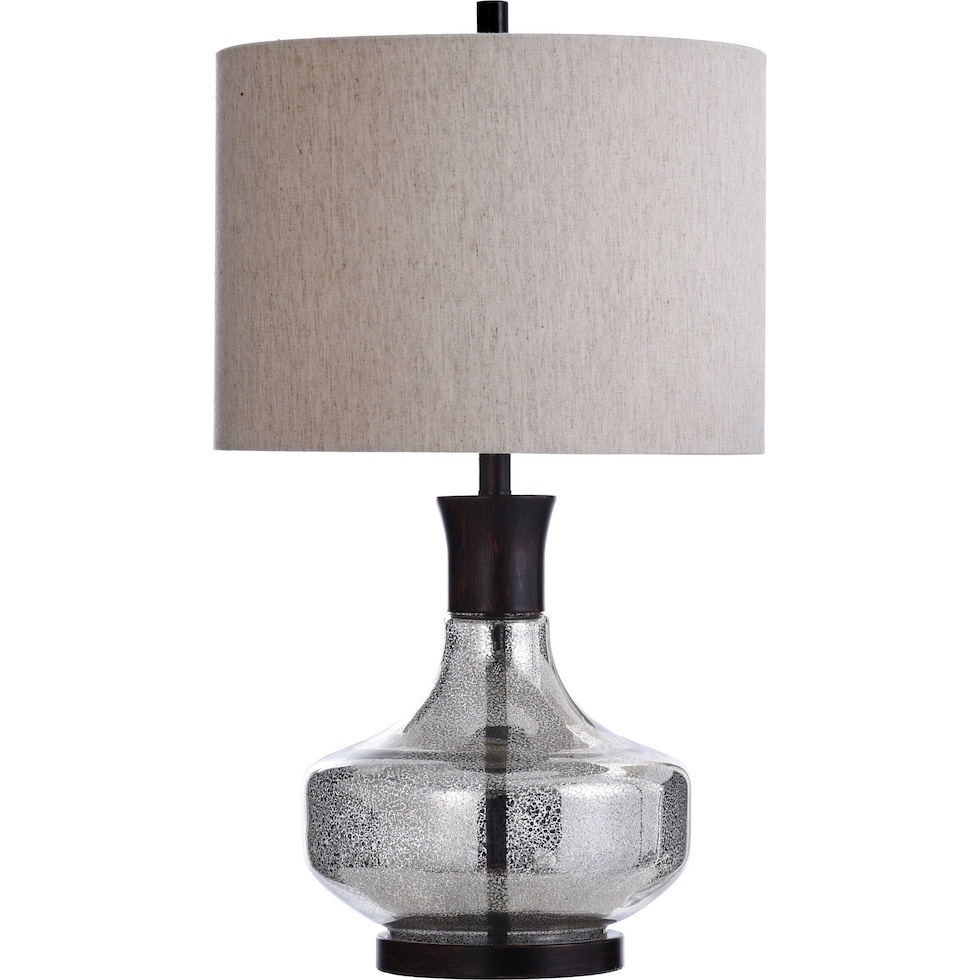 alamos gray table lamp   