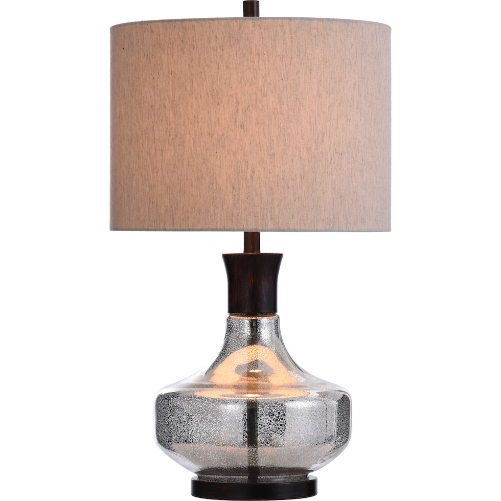 alamos gray table lamp   