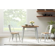 alanis white dining table   