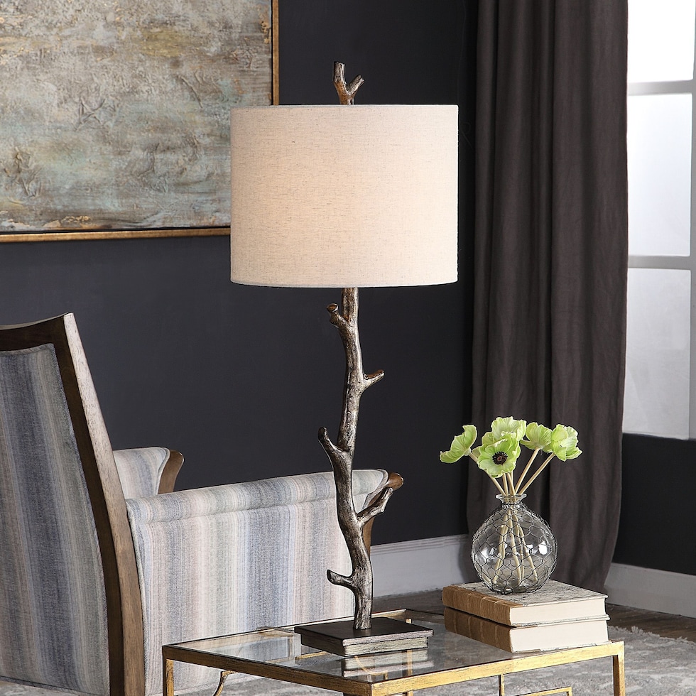 albero dark brown table lamp   