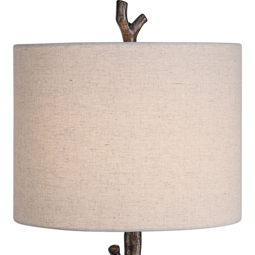 albero dark brown table lamp   