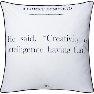 Albert Einstein Accent Pillow