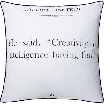 Albert Einstein Accent Pillow