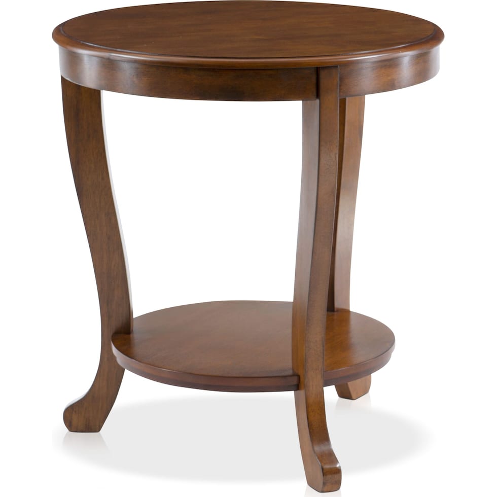 albert dark brown side table   