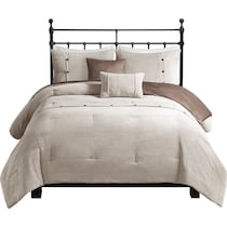 albie light brown full queen bedding set   