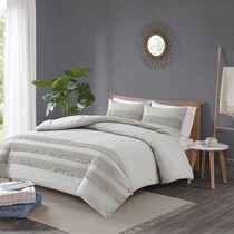 alden gray full queen bedding set   