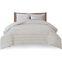 alden white full queen bedding set   