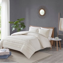 alden white king bedding set   