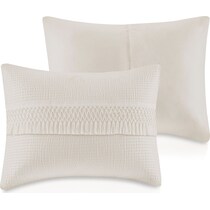 alden white king bedding set   