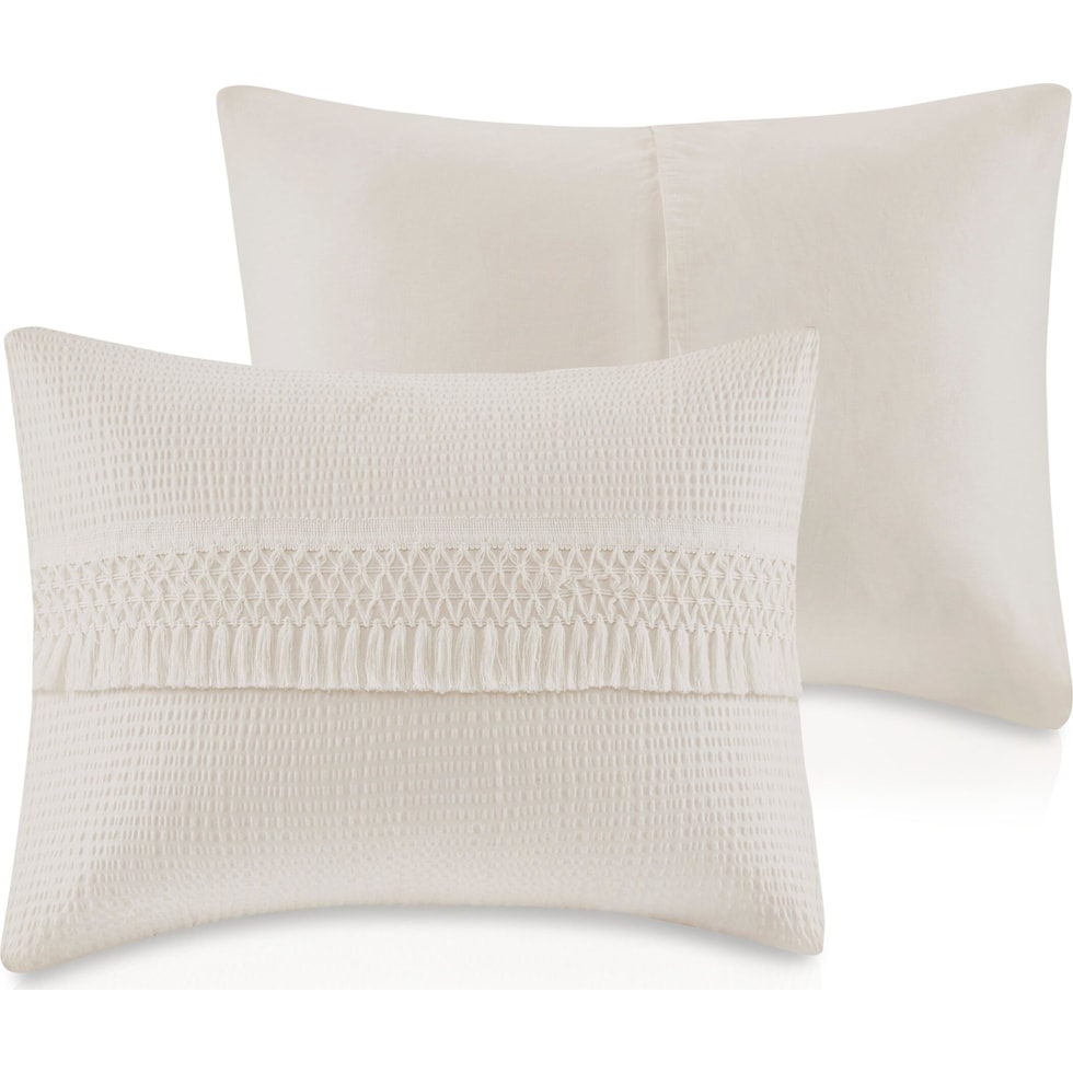 alden white king bedding set   
