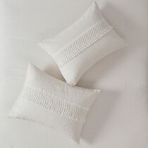 alden white king bedding set   