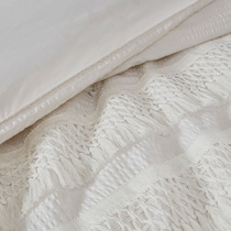 alden white king bedding set   