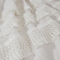 alden white king bedding set   