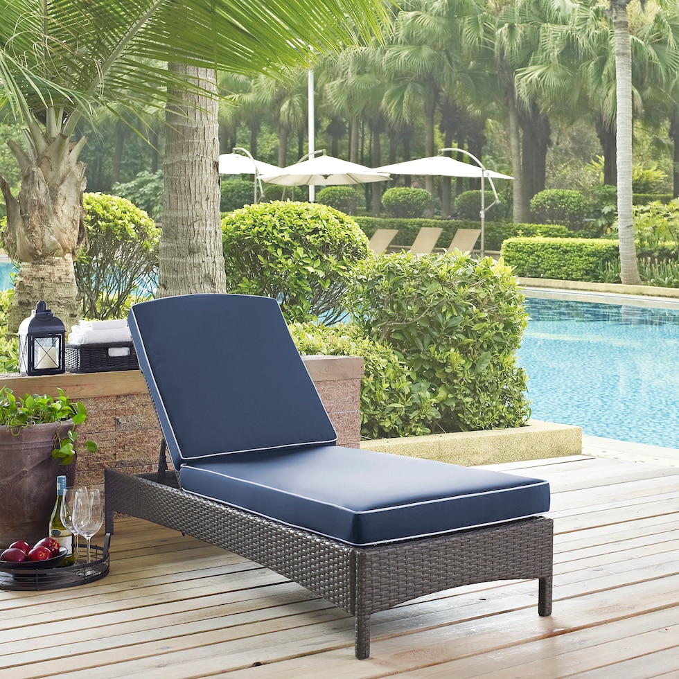 aldo outdoor blue outdoor chaise   