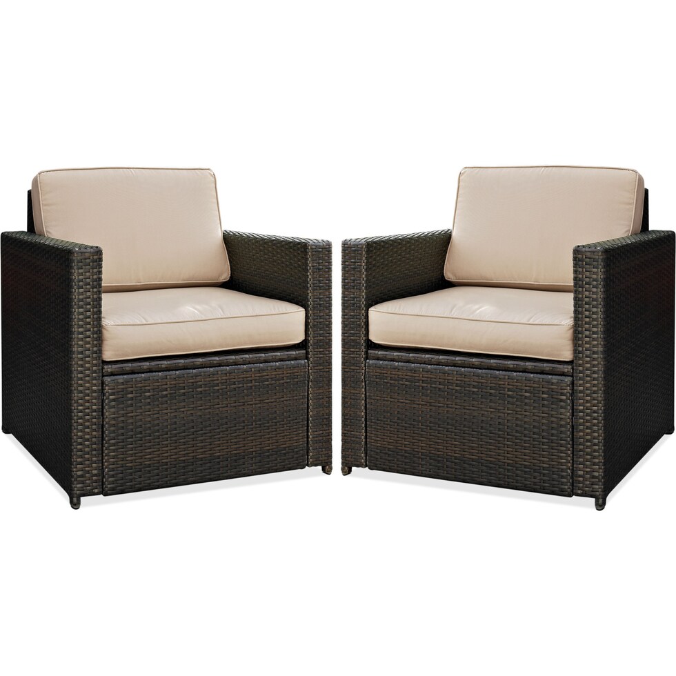 aldo outdoor dark brown outdoor chair set   