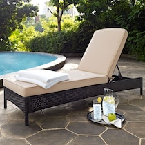 aldo outdoor dark brown outdoor chaise   