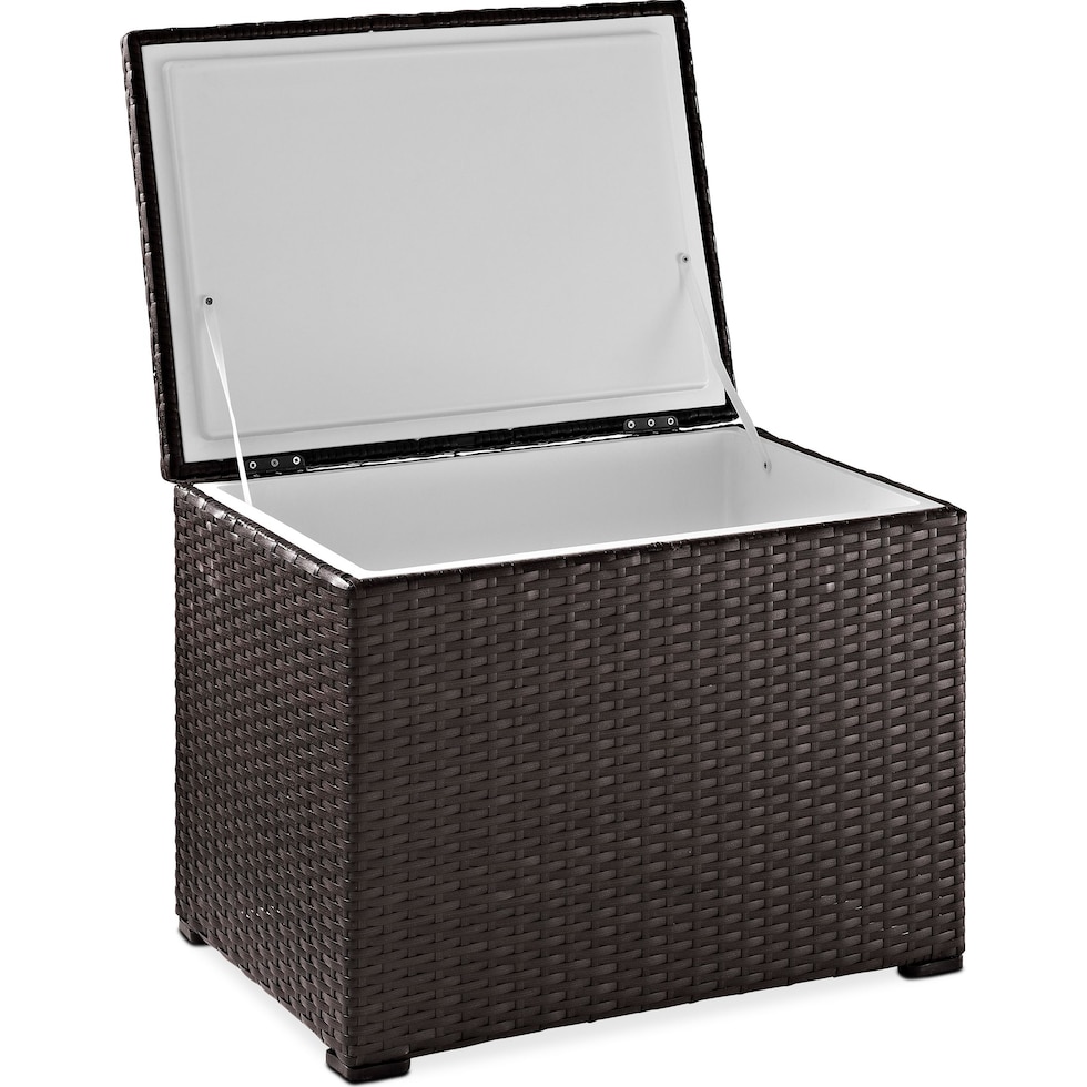 aldo outdoor dark brown outdoor cooler   