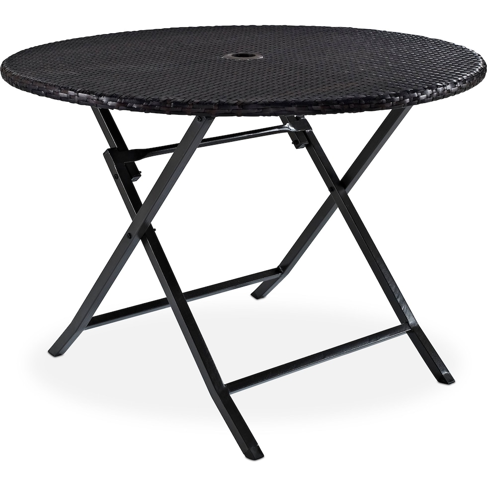 aldo outdoor dark brown outdoor dining table   