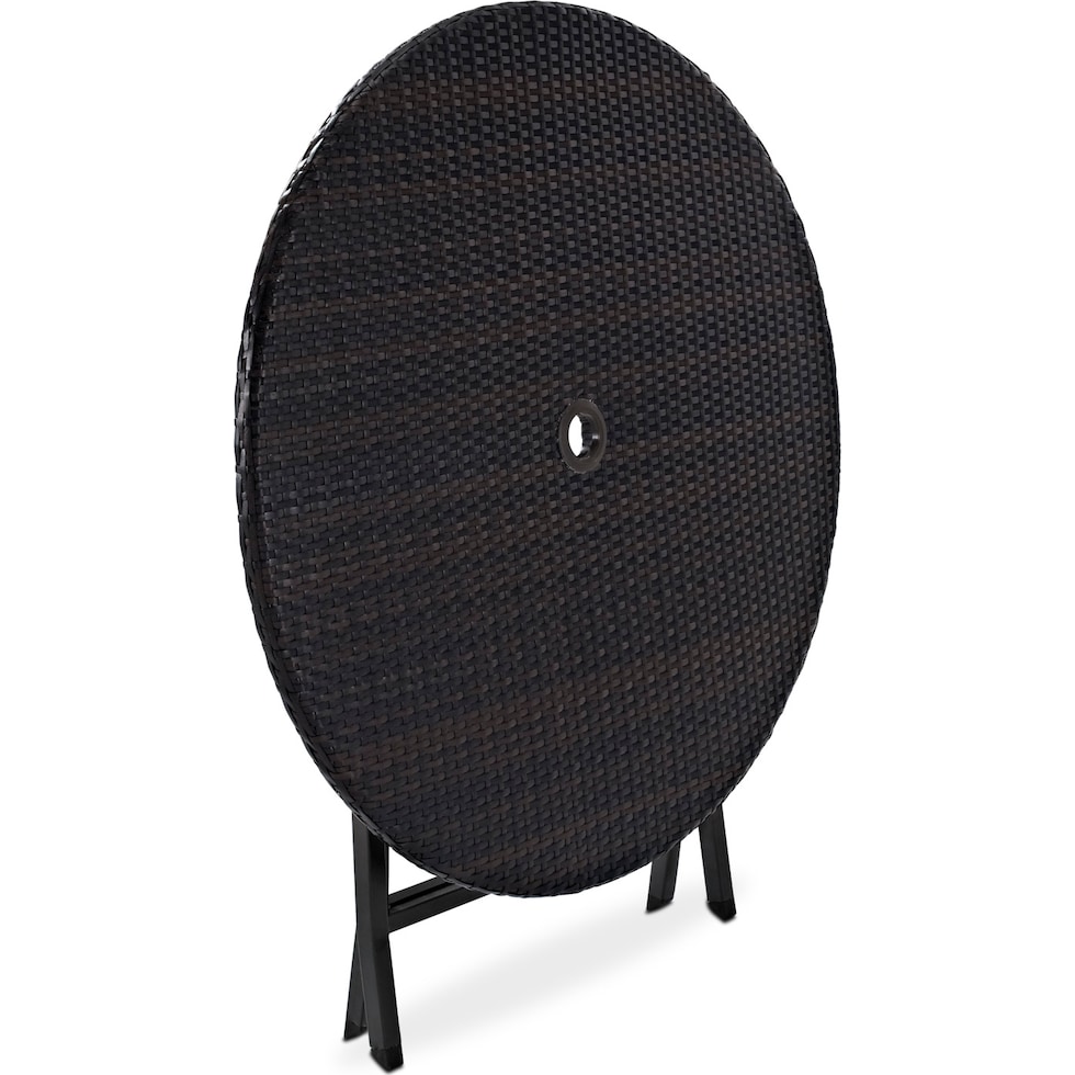 aldo outdoor dark brown outdoor dining table   