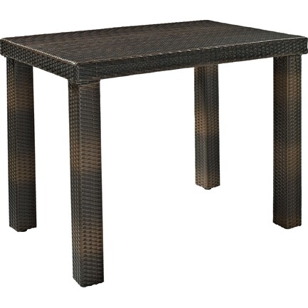 Aldo Outdoor Bar-Height Dining Table - Brown