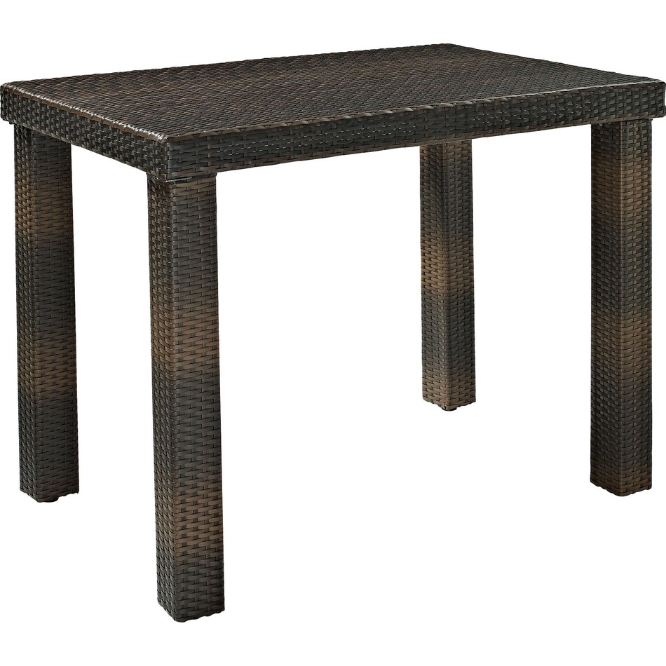 aldo outdoor dark brown outdoor dining table   