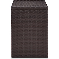 aldo outdoor dark brown outdoor end table   