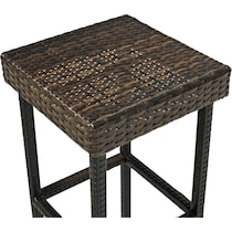 aldo outdoor dark brown outdoor stool   