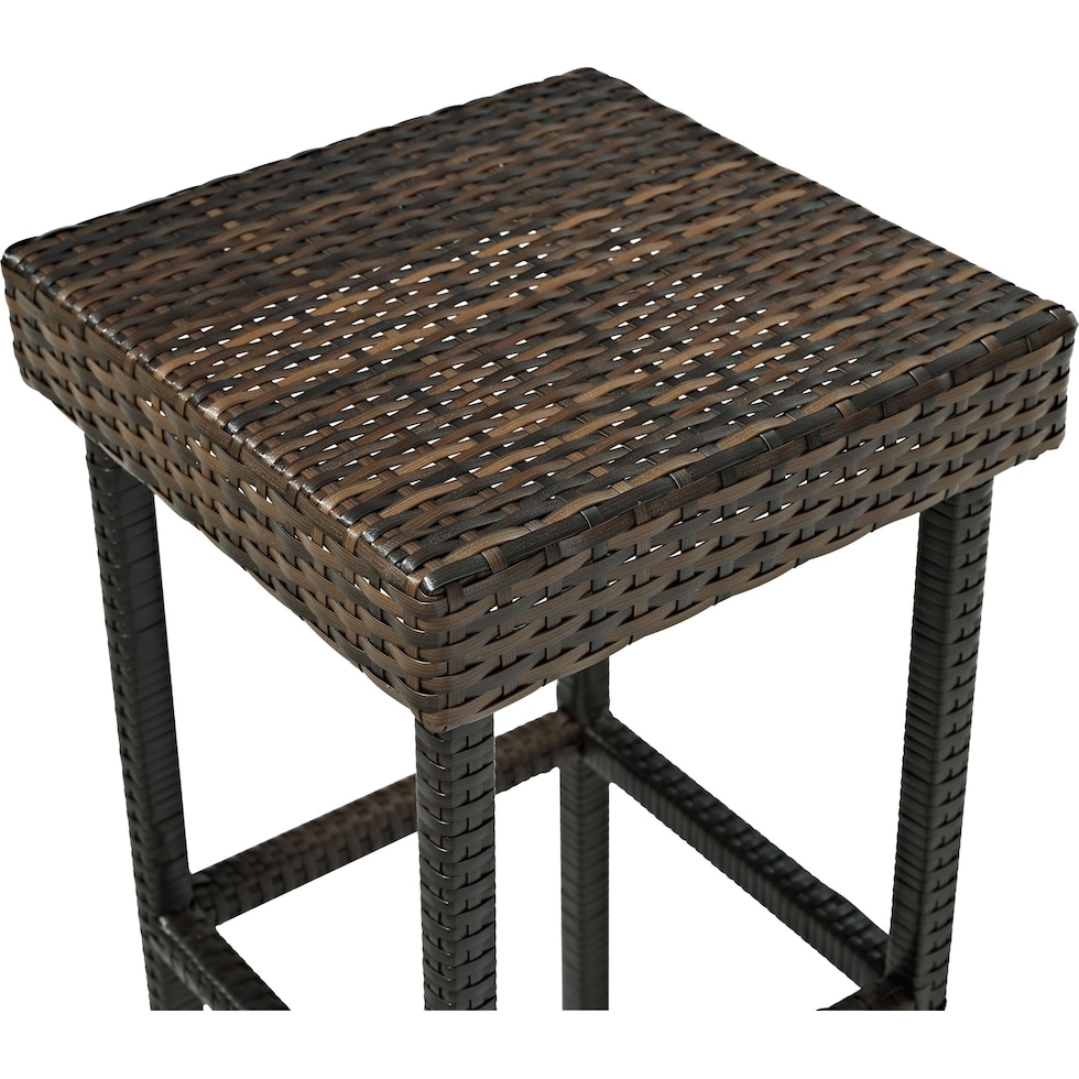 aldo outdoor dark brown outdoor stool   