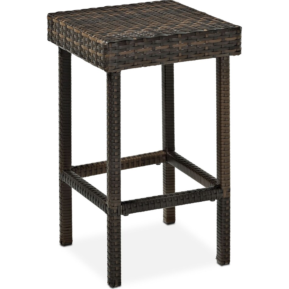 aldo outdoor dark brown outdoor stool   
