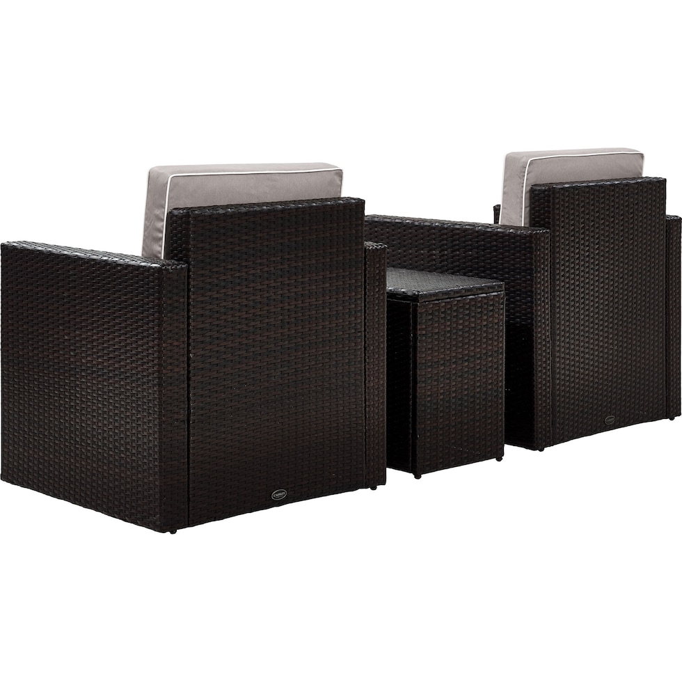 aldo outdoor gray outdoor chair set   