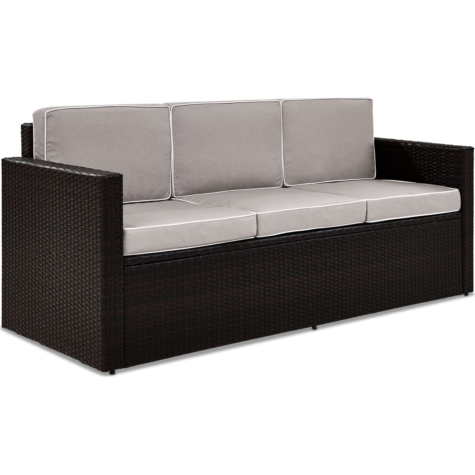 aldo outdoor gray outdoor sofa   