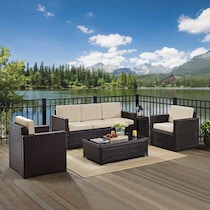 aldo outdoor sand outdoor sofa set   