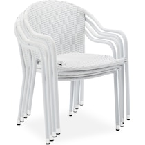 aldo outdoor white outdoor chair set   