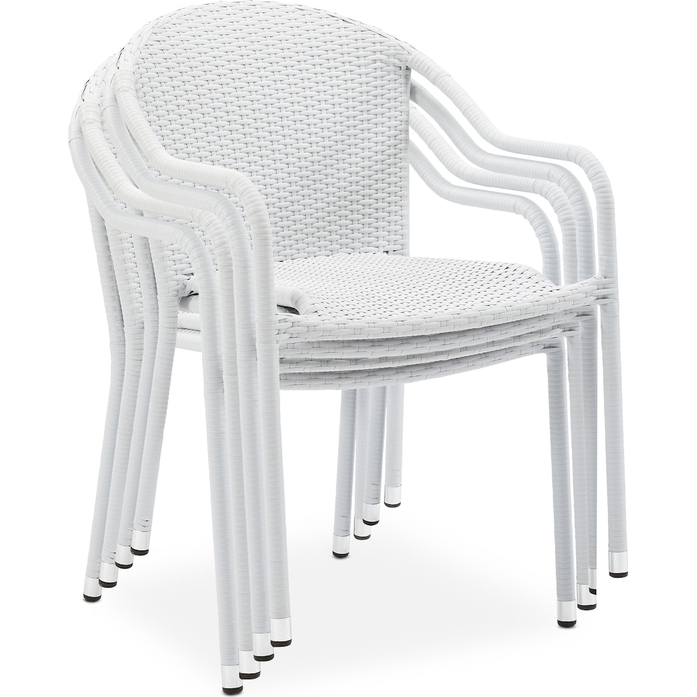 aldo outdoor white outdoor chair set   