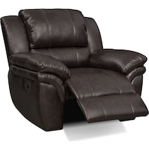 aldo dark brown manual recliner   