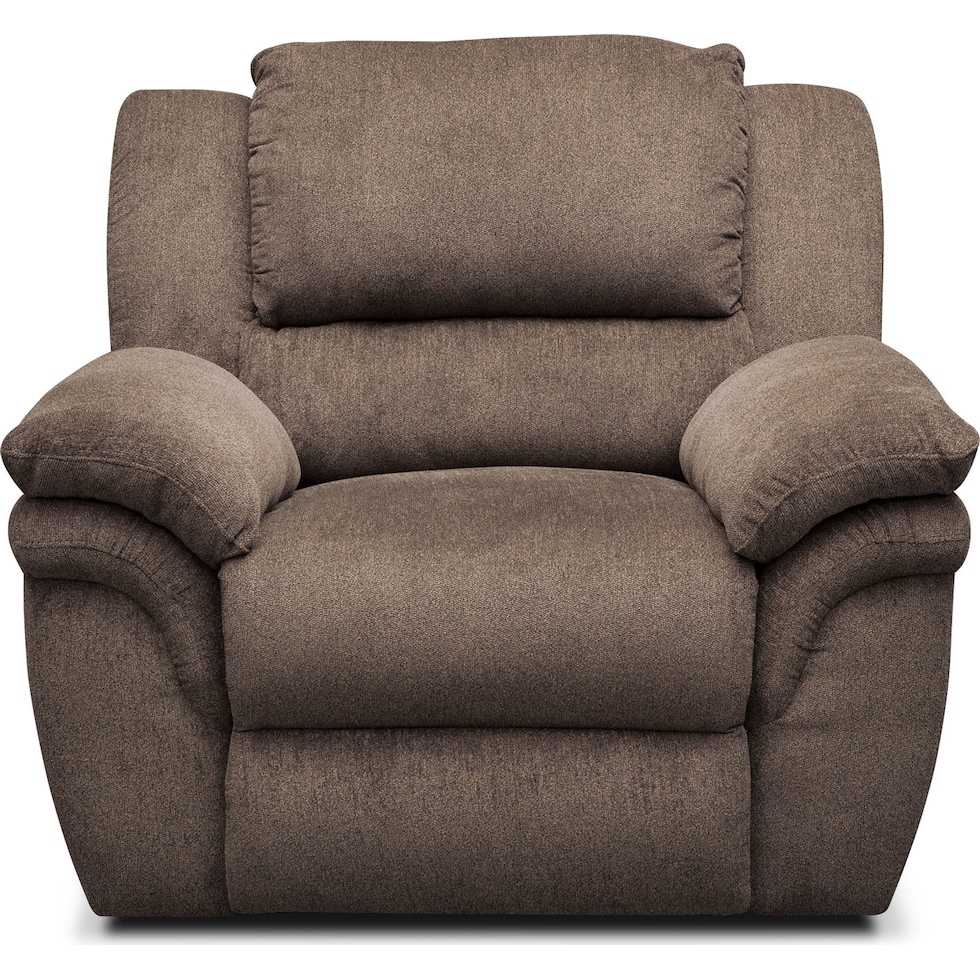 aldo dark brown manual recliner   