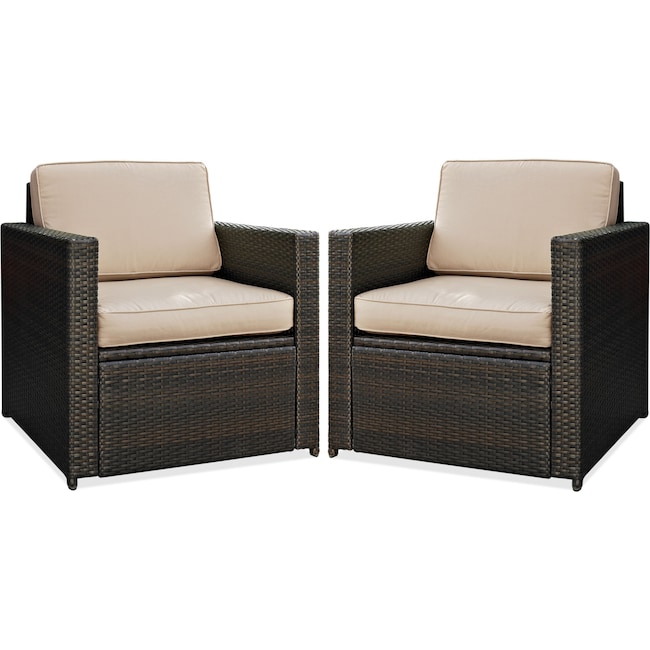 Outdoor Furniture - Aldo Set of 2 Outdoor Chairs