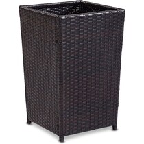 aldo dark brown outdoor planter   