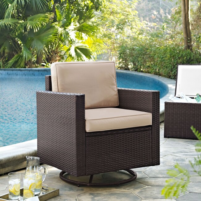 Outdoor Furniture - Aldo Outdoor Swivel Rocking Chair