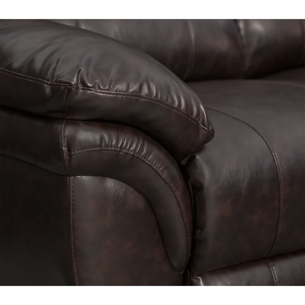 aldo dark brown power recliner   