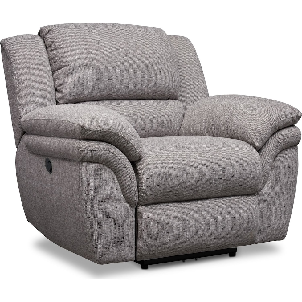 aldo gray manual recliner   