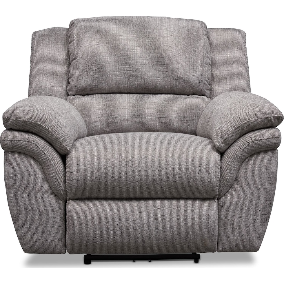 aldo gray manual recliner   