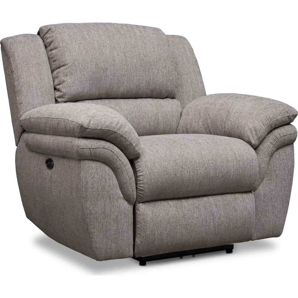 aldo gray power recliner   