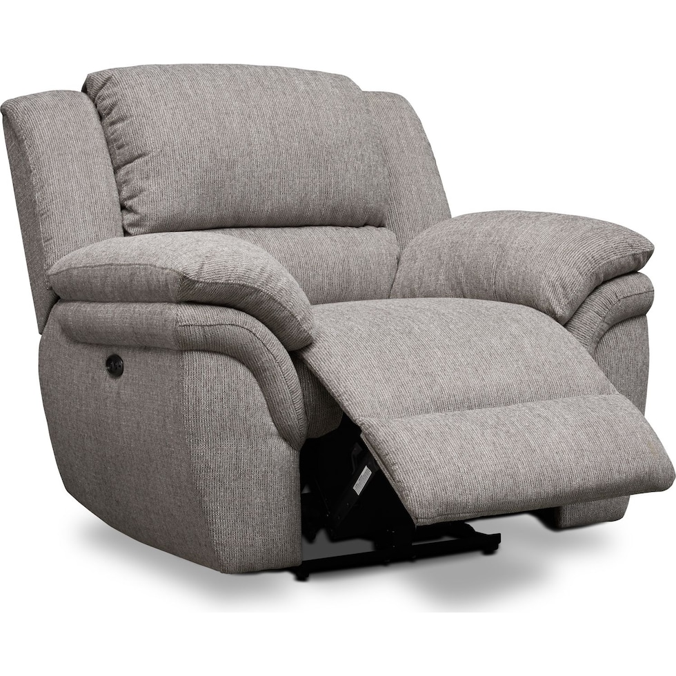 aldo gray power recliner   