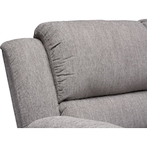 aldo gray power reclining sofa   