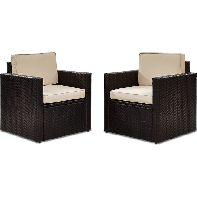 Outdoor Furniture - Aldo Set of 2 Outdoor Chairs